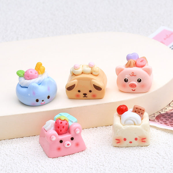 20PCS Bear cake charms