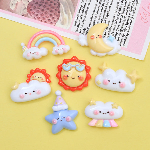 20PCS Lovely Planet Clouds charms